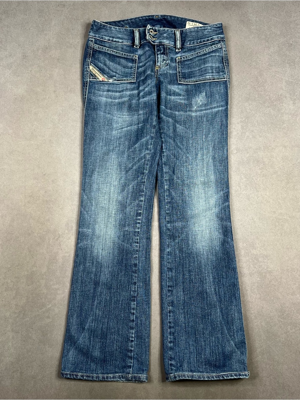 Diesel Hush.D.S. Flare Jeans in Blue Waist 29 L30